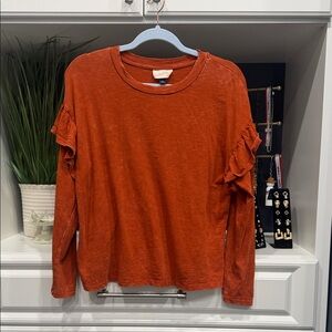 Universal Thread Burnt Orange Long Sleeve Top